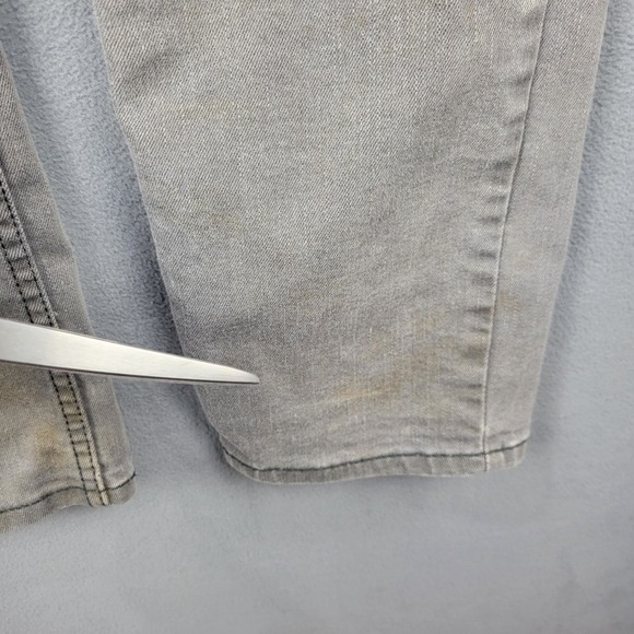 Levis 511 Jeans Men 34x32 Gray Denim Slim Fit Cotton Stretch Straight Leg Casual - Picture 5 of 15